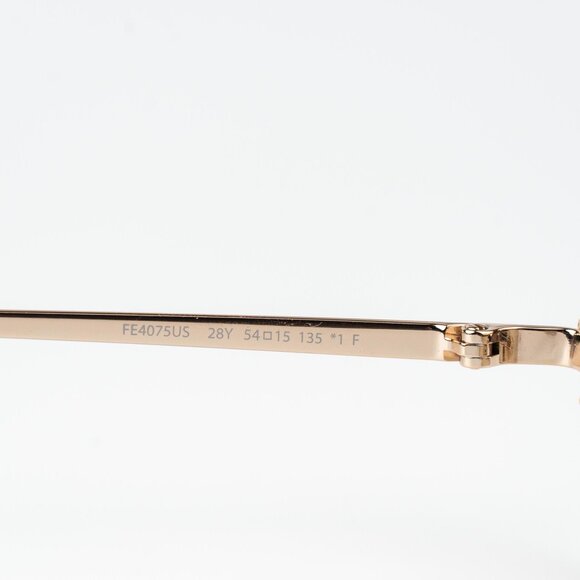 Fendi FIRST CRYSTAL Men Sunglasses Rose Brown Oval FE4075US 28Y NEW AUTHENTIC - Picture 9 of 12